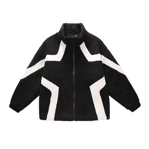 <b>Men</b> Sherpa <b>Fleece</b> <b>Jacket</b> Zip Up Sherpa <b>Lined</b> Winter Coat Contrast Panel Casual Outerwear - Product Image 1