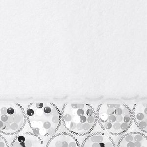 Set di 3 Asciugamani da Bagno Moderni e Lussuosi, Asciugamano Bianco Contemporaneo con Decorazioni Luccicanti, Morbido e Altamente Assorbente - Product Image 4