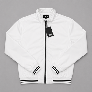 Chaqueta Bomber Ligera para Hombre al por Mayor, Cortavientos con Cremallera Completa, Chaqueta Casual Estilo Universitario, OEM ODM Personalizado, Prenda Exterior Lisa en Bangladesh - Product Image 1