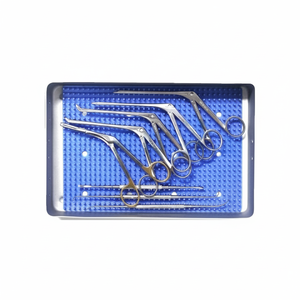 Juego de 10 instrumentos minorales para cirugía endoscópica de senos paranasales, set quirúrgico ORL - Product Image 1