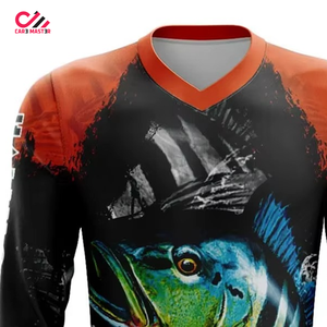 Custom Sublimation Print <b>Polyester</b> Fabric Fishing <b>Shirts</b> Design Your Own Custom Logo Long Sleeve Performance Fishing <b>Shirts</b> - Product Image 3