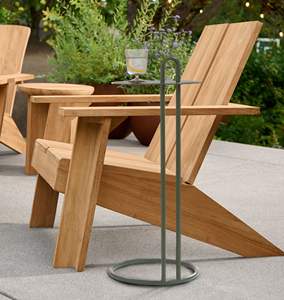 Mesa Redonda Minimalista con Detalle de Asa en Forma de Lazo, Base Estable que Ahorra Espacio, para Sala de Estar Moderna y Bares - Product Image 2