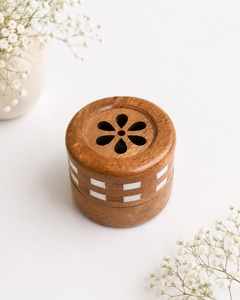 Bruciatore di Bakhoor in Bambù Fatto a Mano, Porta Incenso Arabo Tradizionale, Accessorio per Fragranze Domestiche Ecologico e Personalizzabile - Product Image 1
