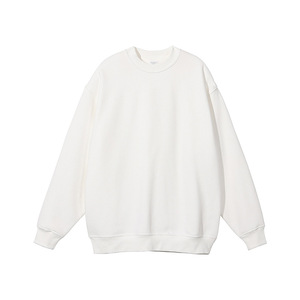 Sweat-shirt en molleton doux et épais 320 g/m² en coton pour homme, coupe oversize à col rond - Product Image 4