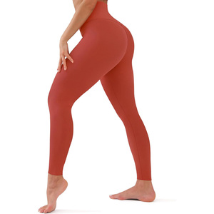 High Waist Workout <b>Leggings</b> <b>Womens</b> Fitness Gym Stretch Sports Pants Custom <b>Leggings</b> Manufacturer Supplier Private Label - Product Image 4