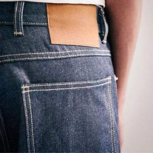 Pantalones vaqueros de hombre de cintura media, transpirables, de mezclilla lavada a la piedra, de pierna recta, corte holgado, estilo vintage, de algodón, con raya lateral, estilo otoñal - Product Image 6
