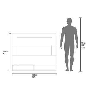 ศูนย์ความบันเทิงแบบลอยตัว Baden แท่นวางทีวีที่เหนือกว่ามีหนึ่งชั้นและสองชั้นสำหรับพื้นที่ทีวี - Product Image 4