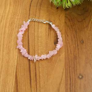 Natural Rose Quartz Chip Stone <b>Bracelet</b> Adjustable Gemstone Crystal <b>Bracelet</b> for Women <b>Healing</b> Jewelry OEM ODM - Product Image 4
