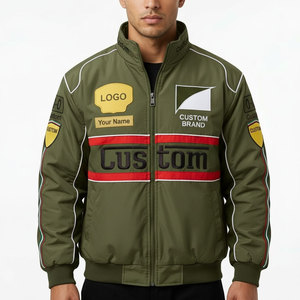 เสื้อแจ็คเก็ตบอมเบอร์สไตล์วินเทจแฟชั่นใหม่ปี 2026 สำหรับทุกเพศ  แบบสปอร์ต  ปักลาย  ซิป  แขนยาว  สไตล์นักแข่ง - Product Image 1