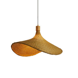 Boho Style Rattan Lampshade Natural Material Woven Pendant Lights For Living Room & Bedroom Home & Gardens Wicker Products - Product Image 4