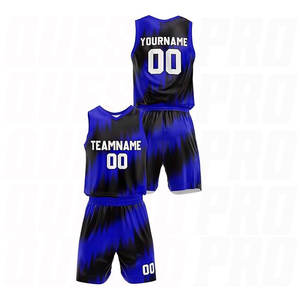 Uniforme de Baloncesto Redondo Halftone Royal, de Alta Calidad, Personalizado, Ropa Deportiva para Adultos, Conjunto de Jersey y Pantalones Cortos Transpirables - Product Image 2