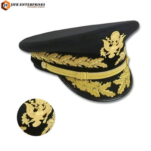 Chapeaux d'uniforme unisexes de qualité supérieure, design structuré décontracté, options de taille personnalisées, pour toutes les saisons, pour les cérémonies et les événements - Product Image 1