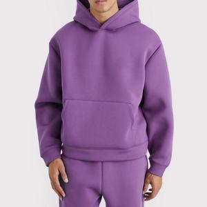 Personalizado Unisex Slim Regular Fit Track Suits Oversized Hoodie Set Plus Size Jogging Sweatsuits Streetwear 100% Algodón Invierno Logo - Product Image 4