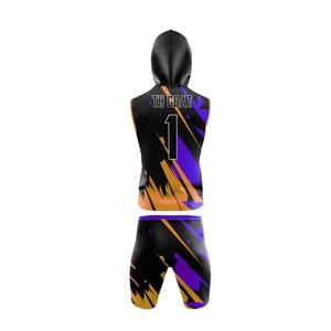 Custom High Quality 7v7 Flag Football Uniform Sets Printed Short Sleeve Quick Dry Breathable Customizable Team Name Logo Men's - Product Image 6