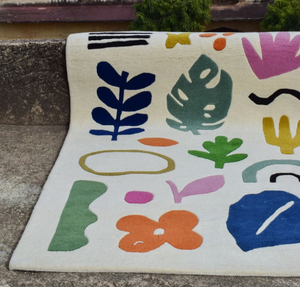 พรมขนสัตว์ทอมือหลากสี คุณภาพสูง ผลิตด้วยมือ เป็นมิตรกับสิ่งแวดล้อม กันลื่น ทันสมัย เหมาะสำหรับห้องนั่งเล่น เด็ก โรงแรม สำนักงาน - Product Image 1