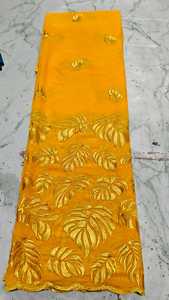 Tela de voile de algodón peinado de alta calidad, transpirable, bordada, tradicional, multicolor, túnica sudanesa para mujer, lafaya. - Product Image 1