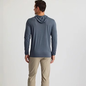 Sweat-shirt à capuche léger en fibre de bambou pour homme, respirant, pour les sports de plein air au printemps - Product Image 6