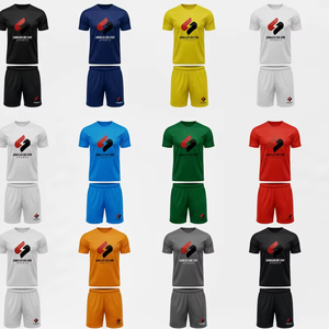 Ensemble T-shirt et short en coton tricoté pour homme – Tenue décontractée d'été, sportswear respirant et confortable pour la gym – Vente en gros - Product Image 4