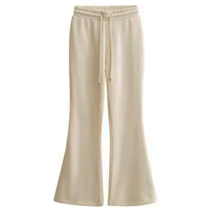 Pantalones de Campana para Mujer con Logotipo Personalizado Premium, Cintura Alta, Elásticos, Diseñados para un Estilo Casual Moderno - Product Image 4
