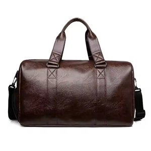 Oversized Leather Travel <b>Duffle</b> <b>Bag</b> with PVC Lining Customized Pattern Shoe Compartment Waterproof Large Capacity Sports Gym <b>Bag</b> - Product Image 3