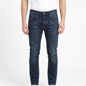Pantalon en jean pour homme, couleur unie, best-seller, prix bas, haute qualité, décontracté, pour adulte. - Product Image 1