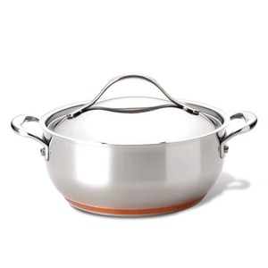 High Quality Luxury Steel Silver Casseroles With Lid Handmade <b>Food</b> Warmer & <b>Server</b> Metal Hotpot for <b>Food</b> Serving Dish & Kitchen - Product Image 5
