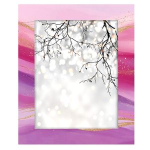 Stone Era Handcrafted Pink Marble Photo <b>Frame</b> with <b>Gold</b> Wave Pattern Lightweight for Luxury Decorative <b>Frame</b> for Home Hotel - Product Image 1