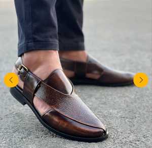Nouveauté - Chaussures PESHAWARI en cuir de haute qualité pour hommes, fabriquées à la main, KHERI, à prix réduit, élégantes et raffinées - Product Image 1