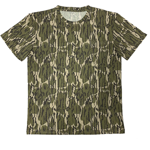 Chemise de pêche personnalisée de haute qualité, respirante, anti-UV, en tissu extensible confortable, motif camouflage délavé vintage, manches courtes, pour la chasse - Product Image 6