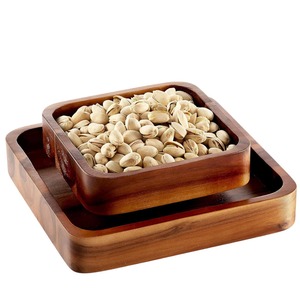 Bol à Pistaches Moderne en Bois Écologique Fait Main en Bois de Mangue de Qualité Alimentaire pour Salades, Fruits, Cuisine et Salle à Manger - Product Image 2