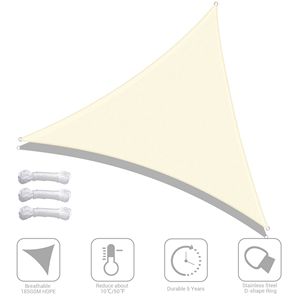 Tenda Parasole Triangolare Bianca 28 X 28 X 28, Elegante Rete Protettiva per Esterni - Product Image 4