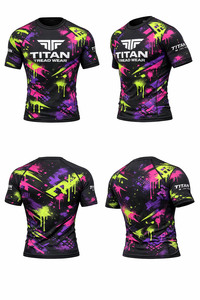 Unisex Rashguard Shirt-Front Logo Quick Dry & Anti-Bacterial Ultimate UV Protection for Swimming <b>Surfing</b> & Outdoor Workouts - Product Image 6