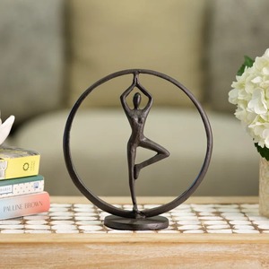 Juego de 2 Esculturas Geométricas Modernas de Latón, Decoración Artística para Mesa de Salón, para Decoración del Hogar - Product Image 1