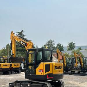 Mini-excavatrice Sany efficace avec une forte capacité de charge de la benne, des chenilles durables, des commandes réactives et une stabilité accrue - Product Image 3