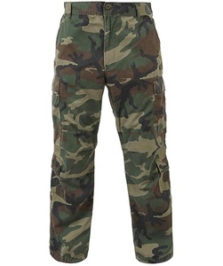 Pantalon Cargo Homme Écologique Kaki Coupe Droite 100% Coton Décontracté Uni Poches OEM Respirant Lourd Printemps Vente en Gros - Product Image 3