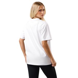 เสื้อยืดโอเวอร์ไซส์สีขาวสำหรับผู้หญิง ผ้าฝ้ายเนื้อนุ่ม คอกลม ทรงหลวม สวมใส่สบาย เหมาะสำหรับใส่พักผ่อน สตรีทแวร์ แฟชั่นเสื้อผ้าชั้นนำ - Product Image 2
