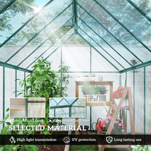 Serra Moderna per Casa con Vetro Temperato e Telaio in PE/Metallo per Coltivazione Indoor di Piante, Idroponica Domestica, Eventi Nuziali - Product Image 5