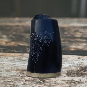Handmade Natural Horn Mug Rustic Drinking <b>Cup</b> Unique Beer Mug Traditional Drinking Vessel Eco Friendly <b>Reusable</b> Horn <b>Cup</b> - Product Image 2