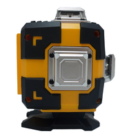 Niveau laser rotatif vert 4D 16 lignes à batterie au lithium 3, pour usage industriel et bricolage, à nivellement électronique 360°, vente chaude