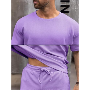 Conjunto Casual de Verano para Hombre, Fabricante de Conjuntos de 2 Piezas, Pantalones Cortos Cargo y Camiseta, Suministro al por Mayor OEM - Product Image 5