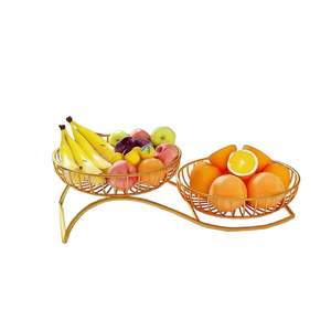 Panier à fruits en fil métallique, organisateur de rangement multifonctionnel pour la maison et la cuisine, bol en fer pour fruits et légumes - Product Image 5