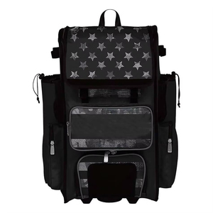 Sac de sport de baseball grande capacité personnalisé en tissu Oxford 50-70L avec compartiment à chaussures étanche et logo/numéro d'équipe - Product Image 1