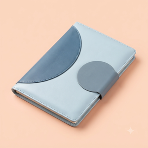 Agenda d'entreprise Aurelux Premium en cuir PU A5, relié, avec impression UV et dorure, couverture brillante, fermeture magnétique en métal, journal exécutif - Product Image 1