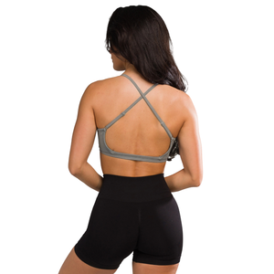 Sujetador deportivo sin costuras para mujer con espalda abierta y tirantes, para yoga y fitness, suave, elástico, con soporte, ligero, top de entrenamiento, color Ride - Product Image 3