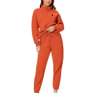 Ensemble de survêtement décontracté pour femme en tissu doux, deux pièces, pour un port quotidien confortable et un style de vie décontracté - Product Image 3