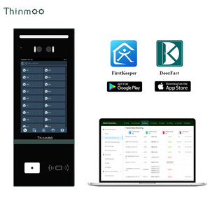 Thinmoo Android Video <span class=keywords><strong>intercom</strong></span> Nhận dạng khuôn mặt 8inch Cửa Điện thoại tùy chỉnh cho đa-căn hộ Video Doorphone - Product Image 3