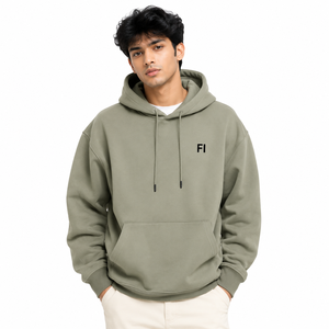 Sweat-shirts à capuche en molleton de coton de haute qualité pour hommes, coupe oversize, à manches longues, avec poche, style streetwear décontracté, vente en gros USA - Product Image 1
