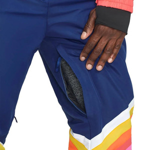 Custom Retro Rainbow Stripe One Piece Ski Suit Men Women <b>Waterproof</b> Windproof Insulated Snowboard Jumpsuit Winter <b>Snowsuit</b> OEM - Product Image 6