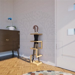 ที่วางร่มโลหะทันสมัย: อุปกรณ์จัดระเบียบตกแต่งบ้านและสำนักงาน - Product Image 3