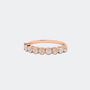 0.55CTW Round Bezel Band Setting Minimalist <b>Ring</b> - Product Image 6